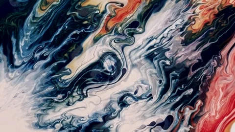 Abstract background of colorful liquid marble movement. 4K Stock Footage 247573435