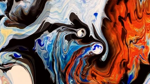 Abstract background of colorful liquid marble movement. 4K Stock Footage 248891777