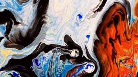 Abstract background of colorful liquid marble movement. 4K Stock Footage 249050287