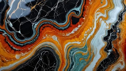 Abstract background with colorful liquid marble texture 스톡 동영상 308170793