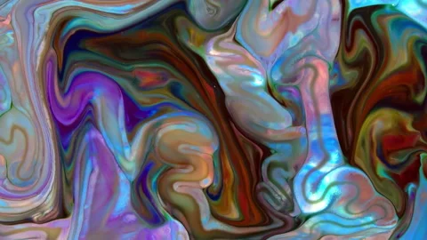 Abstract Background of Colorful Liquid Paint Movement 19 Stock Footage 315605424