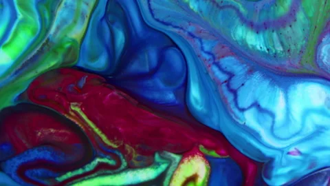 Abstract Background of Colorful Liquid Spreads Texture 23 Stock Footage 313247142