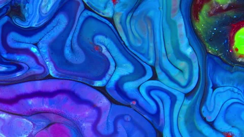 Abstract Background of Colorful Liquid Spreads Texture 20 Stock Footage 313247147