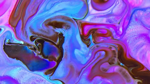 Abstract Background of Colorful Liquid Spreads Texture 22 Stock Footage 313247176