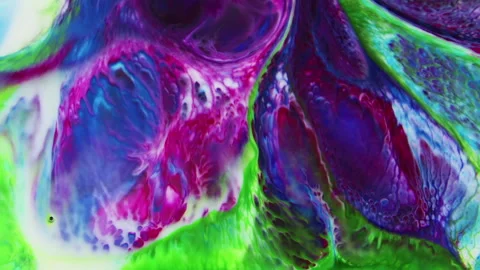 Abstract Background of Colorful Liquid Spreads Texture 3 Stock Footage 313247340