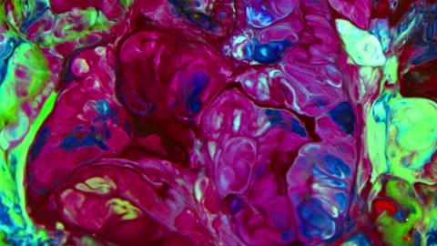 Abstract Background of Colorful Liquid Spreads Texture 13 Stock Footage 313247581