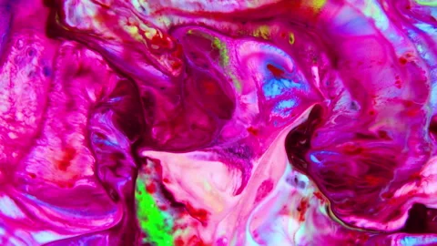 Abstract Background of Colorful Liquid Spreads Texture 16 Stock Footage 313247710