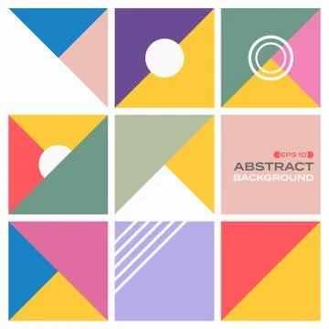 Abstract background of colorful pattern geometric background. Stock-Illustration