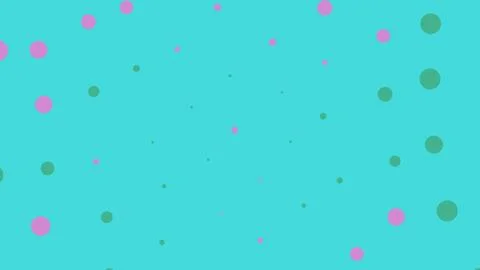 Abstract background with colorful polka dots on blue Illustrazione stock