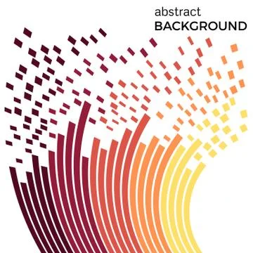 Abstract background with colorful rainbow lines Stock-Illustration