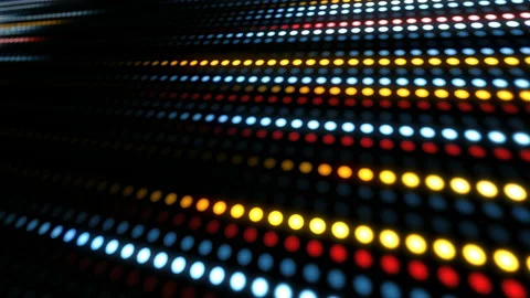 Abstract background of colorful random light dot moving on the line of sight Stock Footage 132783715