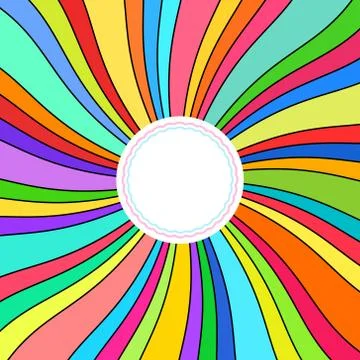 Abstract Background, Colorful Rays Illustrazione stock