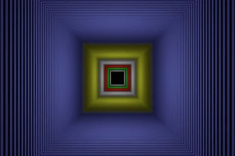 Abstract background of colorful rectangle. 3D rendering. Stock Illustration