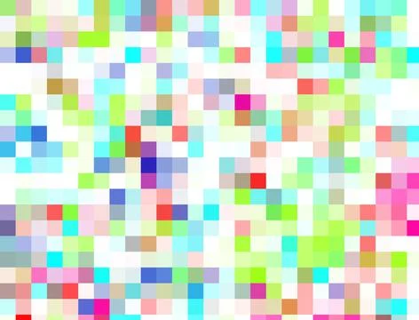 Abstract background of colorful rectangles. 3d rendering イラスト素材