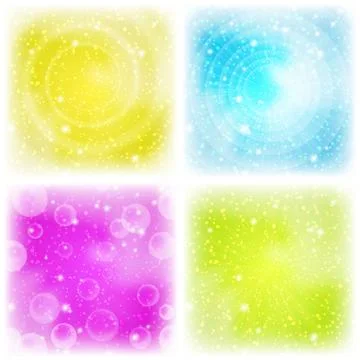 Abstract background, colorful, set Stock Illustration