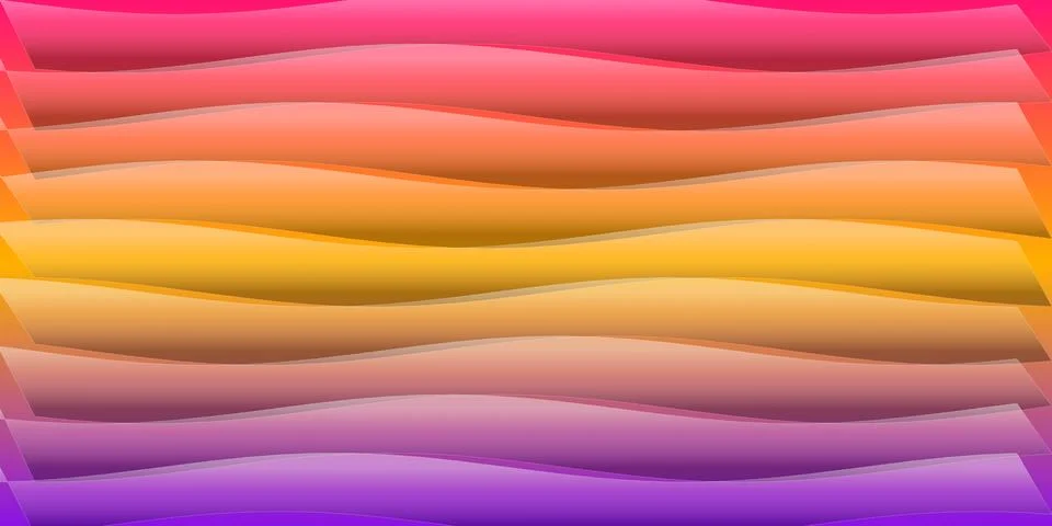 Abstract background with colorful smooth gradient waves Stock Illustration