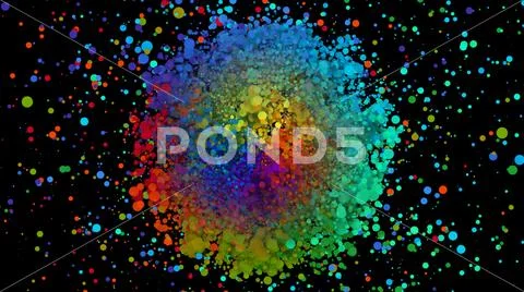 Abstract background of colorful splash spread creativity ideas concept Stock Photos