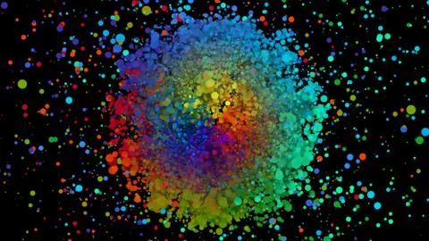 Abstract background of colorful splash spread creativity ideas concept Stock Photos