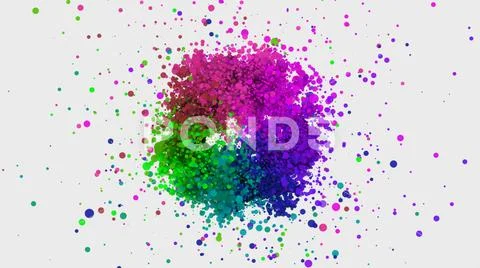 Abstract background of colorful splash spread creativity ideas concept Stock Photos
