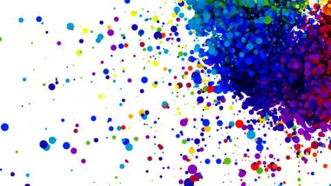Abstract background of colorful splash spread creativity ideas concept Stock Photos