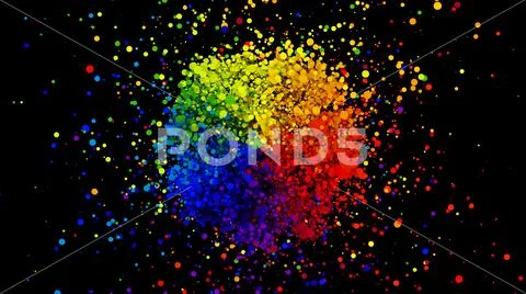 Abstract background of colorful splash spread creativity ideas concept Stock Photos