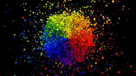 Abstract background of colorful splash spread creativity ideas concept Stock Photos