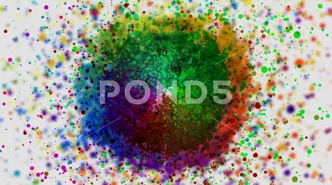 Abstract background of colorful splash spread creativity ideas concept Stock Photos