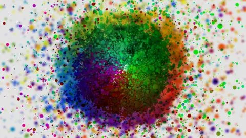 Abstract background of colorful splash spread creativity ideas concept Stock Photos