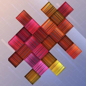 Abstract background with colorful squares. Illustrazione stock