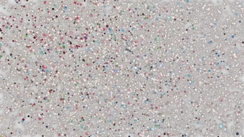 Abstract background of colorful static blinking dots with bokeh. Video stock 315075191