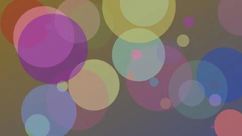 Abstract background with colorful translucent overlapping circles and blurr.. イラスト素材