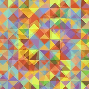 Abstract background with colorful triangles Stock Illustration