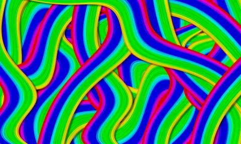 Abstract background of colorful waves pattern Illustrazione stock