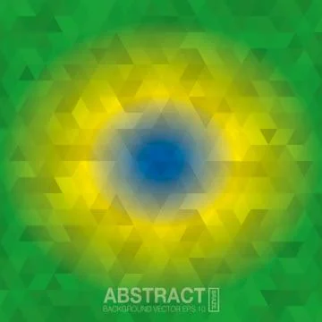 Abstract background in colors of Brazil. vector eps10. Stock Illustration