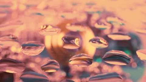 Abstract background in the colors of the rising sun, pink-golden and blue tones 動画素材 303610642