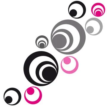 Abstract background colour rings Stock Illustration