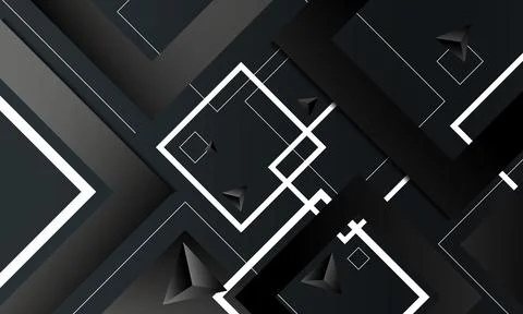 Abstract background combination of squares and triangles Stock Illustration