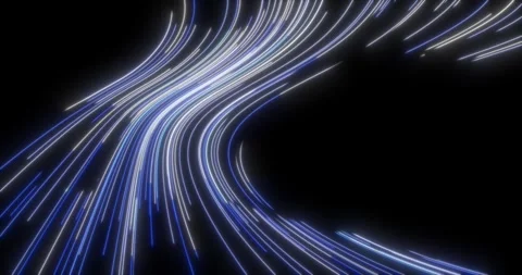 The abstract background comes to life with movable curved lines10 Stock Footage 327303063
