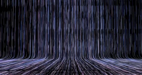 The abstract background comes to life with movable curved lines8 Stock Footage 327303121