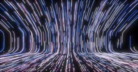 The abstract background comes to life with movable curved lines6 Stock-Footage 327303133