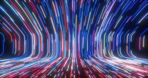 The abstract background comes to life with movable curved lines11 Stock-Footage 327303185