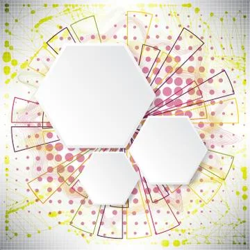 Abstract background of complex elements on the theme of Internet Illustrazione stock