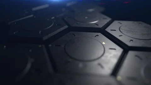 Abstract background of complex hexagonal shapes. the concept of computer memo Stock-Footage 196373389