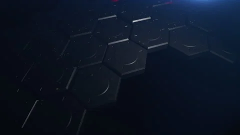Abstract background of complex hexagonal shapes. the concept of computer memo Stock Footage 196373440