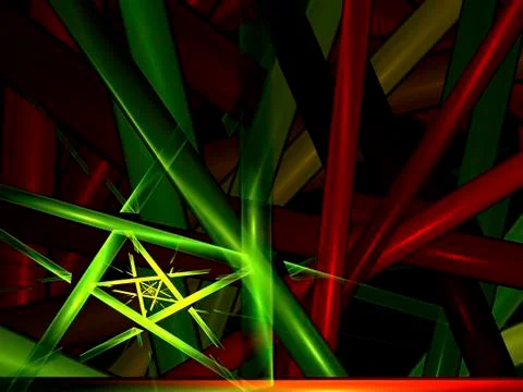 Abstract background composed of fractal shapes and colors on intense color, d Stock Illustration