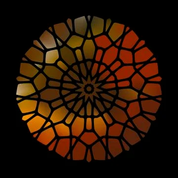 Abstract background, composed of gold bricks different shades Illustrazione stock