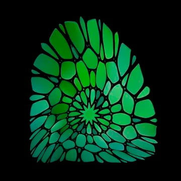Abstract background, composed of green mosaic Illustrazione stock