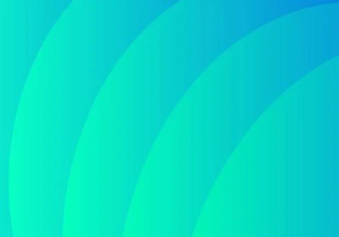 Abstract background composed of wavy curves Gradient from light cyan to dark Stock Illustration