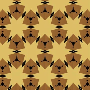 Abstract background, composed yellow, brown, black Illustrazione stock