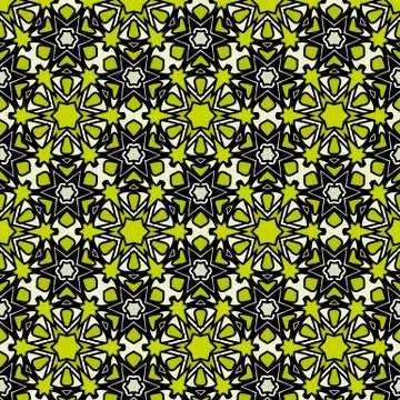 Abstract background, composed yellow, green, black Illustrazione stock